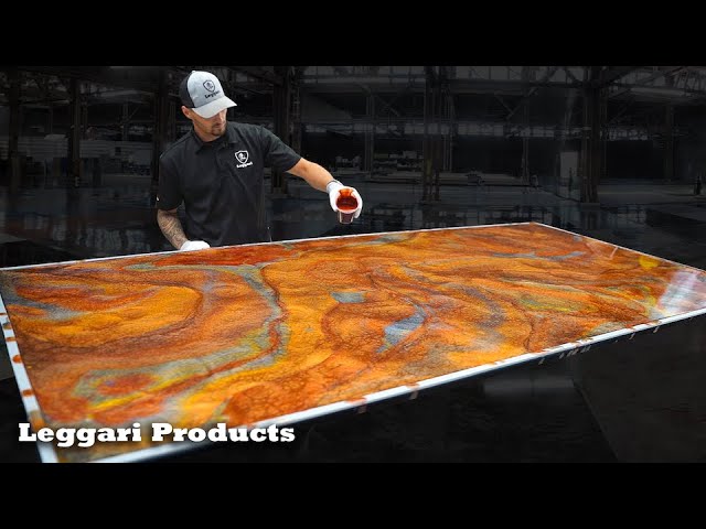 Caramel Marble: How I made My Own Countertop for Much Less