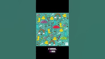 Can You Spot All the Hidden Objects? 🐌🐝 Visual Puzzle Challenge  #puzzle #riddle #brainteaser