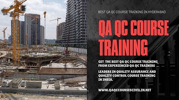 QA QC Courses Civil - QA QC Course Training in Hyderabad #qaqccourses #qaqcengineer #qaqchyderabad