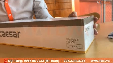 TDM.VN | Đập hộp vòi lavabo cổ cao lạnh Caesar B041CU gắn chậu rửa mặt đặt bàn