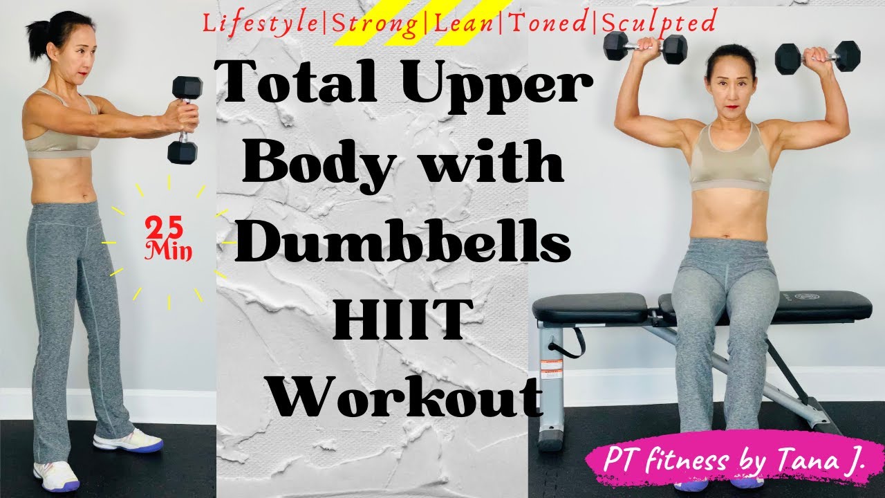 A Quick Total Upper Body Strength with Dumbbells Workout at Home - YouTube