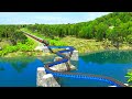 Two Crooked Bridges Damaged Railway Tracks🚦Si Dong Dong Train Slips⚠️Trainz Simulator 2019
