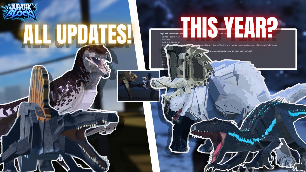 В этом году в Jurassic Blocky выйдут *ВСЕ* ОБНОВЛЕНИЯ!