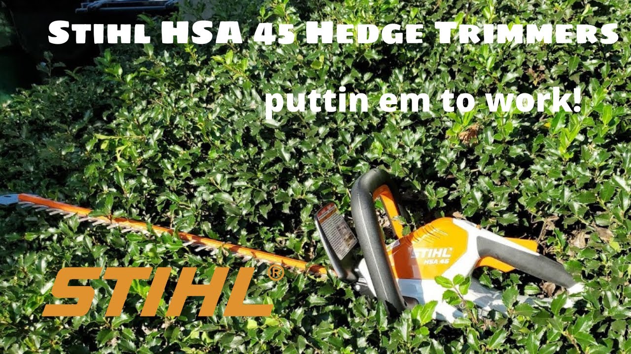 stihl hsa 45 cordless hedge trimmer reviews