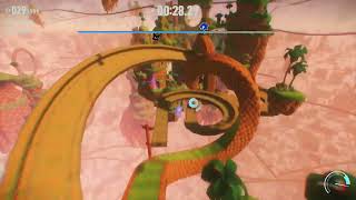 Sonic Frontiers Cyberspace 4-C (Main Goal) Unrestricted Speedrun 37.92