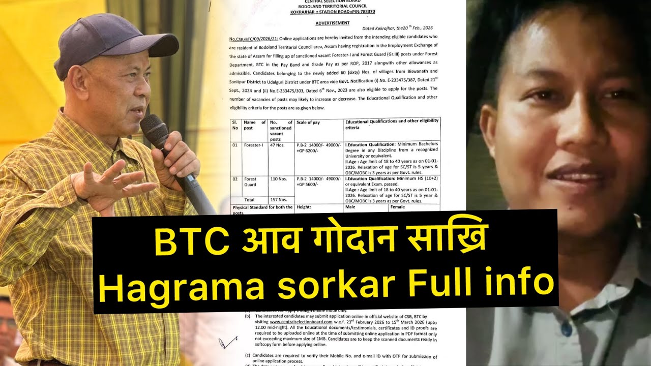 BTC आव गोदान साख्रि Hagrama sorkar Full info