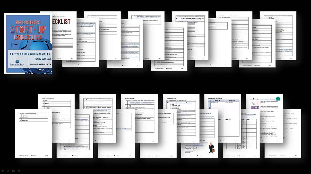 Business Startup Checklist - complete template