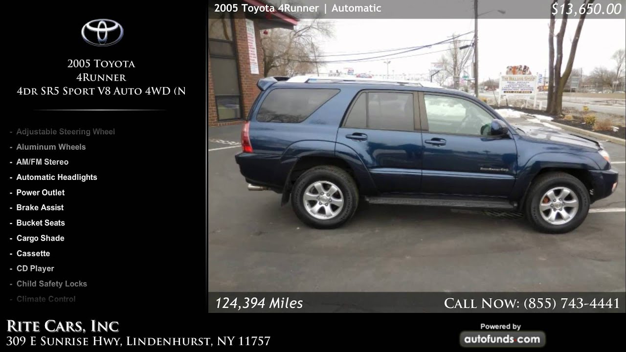 Used 2005 Toyota 4Runner Rite Cars, Inc, Lindenhurst, NY SOLD YouTube