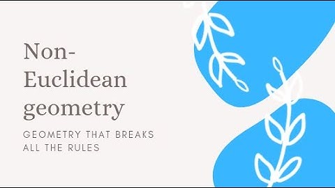 Geometry that BREAKS the rules -- non-euclidean geometry #maths #stem #geometry