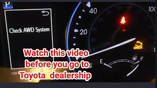 How to Fix Toyota AWD System