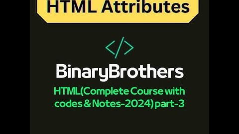 HTML Attributes (part-3) #html #htmlbasics #htmlattributes #webdevelopment