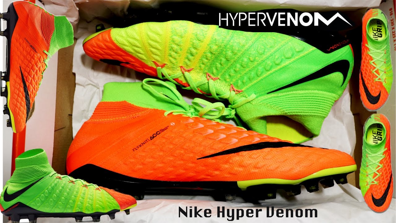 nike hypervenom phantom 3 green and orange