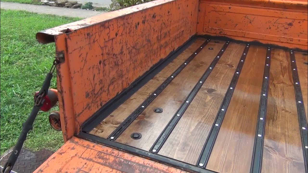 Video 6 1974 C10 Shortbed Stepside Wood bed replaced for under 200