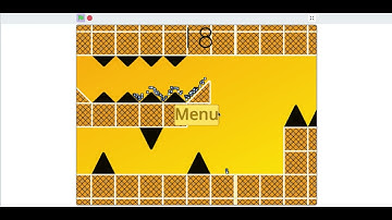i made a geometry dash wave game on scratch