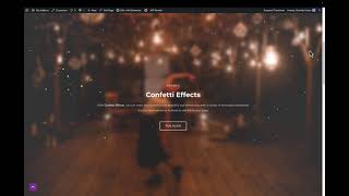 Confetti Effects features of Sky Addons for WordPress