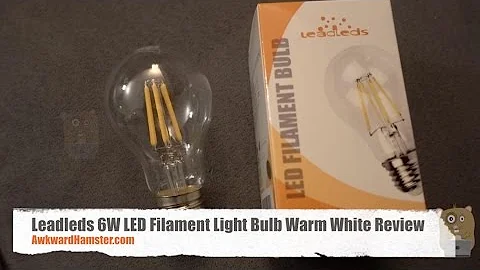Leadleds 6W LED Filament Light Bulb Warm White Review