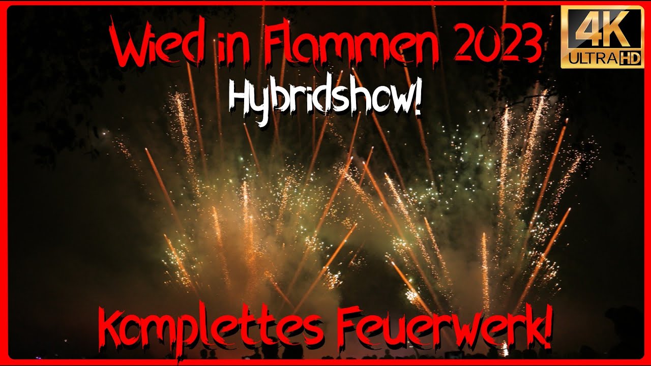 Wied in Flammen 2023 Waldbreitbach [Hybridfeuerwerk mit Licht und