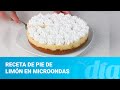 Receta de pie de limón en microondas