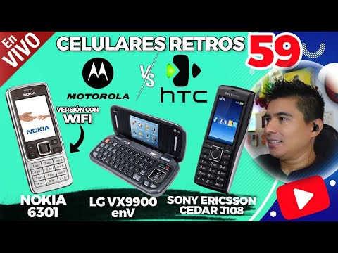 Nokia 6301 con WIFI 😱 Sony Ericsson cedar J108😲LG VX9900 enV | Celulares Retros en Vivo 59