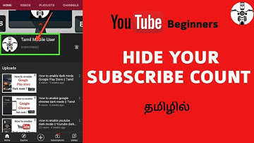 How to hide youtube channel subscribers count || tamil