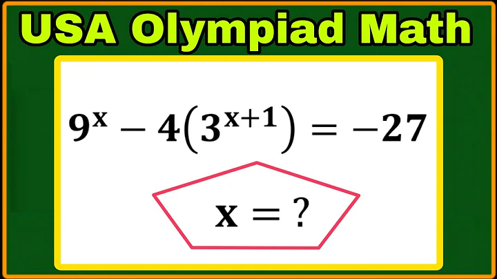 USA| An Exponential Algebra Olympiad Math Problem| Mind Blowing Explanation| Can you solve this? 