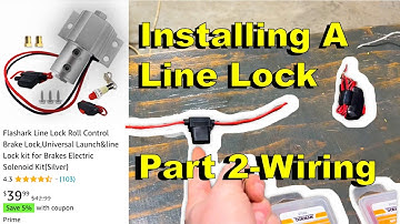 Installing Line Lock Part 2 - Wiring Switch And Indicator Light | The Meano Camino