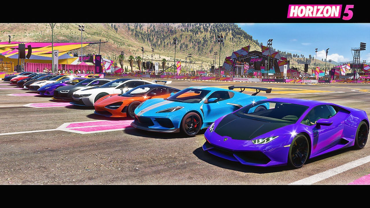 FH5 SUPERCARS DRAG RACE Nsx, R8, i8, J50, GTB, Ford GT, Evo, Huracan, 720s, 650s, Turbo s