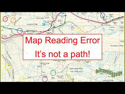 Map Reading Mistake - it's not a path