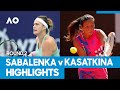 Aryna Sabalenka vs Daria Kasatkina Match Highlights (2R) | Australian Open 2021