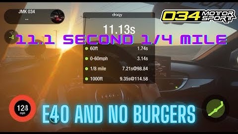 A6 C7 Stage 1❗️ Dragy 11.1 1/4 mile run @034motorsport