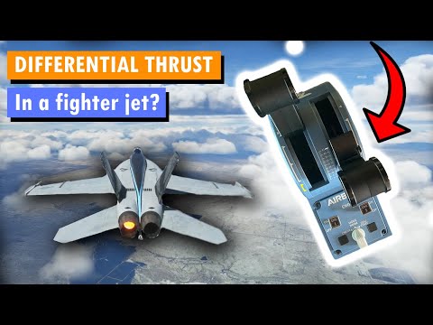 DIFFERENTIAL THRUST in a fighter jet; does it work? #msfs2020