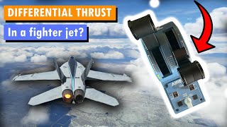 DIFFERENTIAL THRUST in a fighter jet; does it work #msfs2020