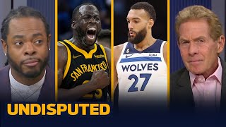 Warriors-T-Wolves brawl: Draymond puts Gobert in headlock, Klay \& McDaniels scrap | NBA | UNDISPUTED