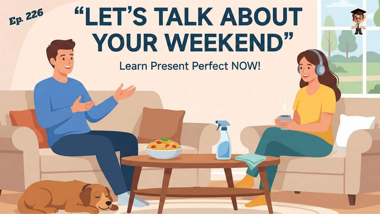 Talk About Your Weekend in Present Perfect | Easy English for Beginners | English Podcast