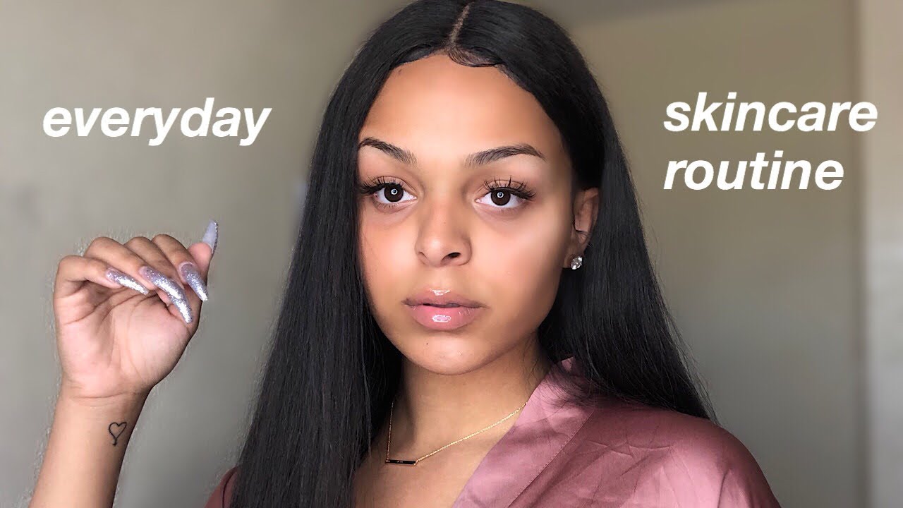 MY SKINCARE ROUTINE! (how i get rid of acne fast) - YouTube