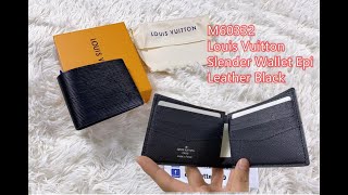 Louis Vuitton Slender - Lv Epi Leather Wallet Black