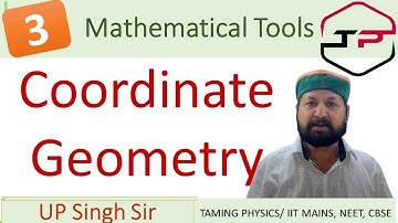 Class11|Mathematical Tools|L3| CoordinateGeometry| IIT-JEE MAINS NEET CBSE