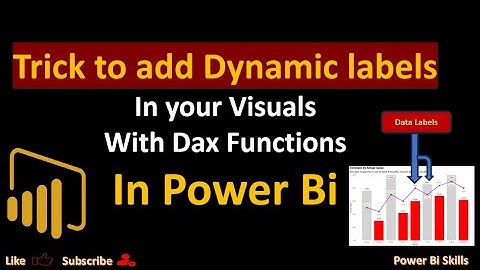 Trick to create customised and dynamic data labels in power bi visuals with Dax functions