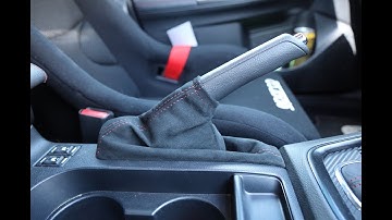 Alcantara E-Brake Boot Install on WRX