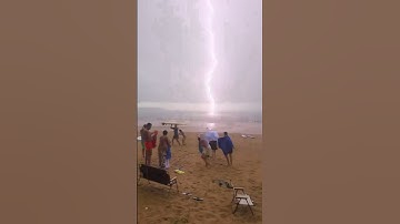 Thumbnail of Crazy lightning striking the ocean #explore #outdoor #thunder #lightning #strike #storm #adventure