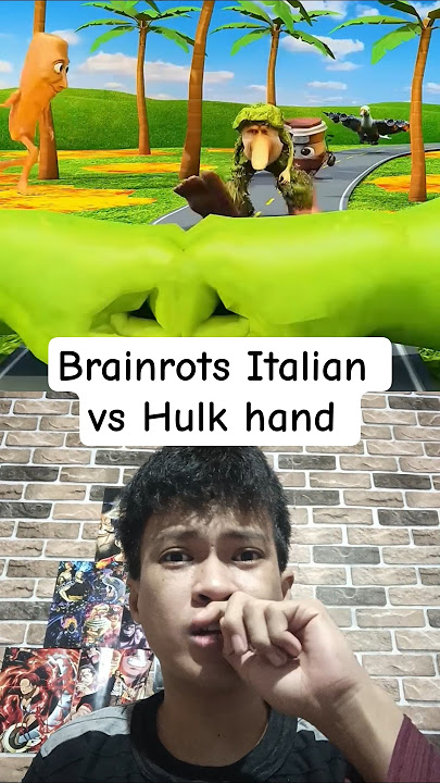 brainrots vs hulk hand #cartoon #funny #coffindance #animation #stitchtricks #funnymemes #games