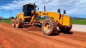 Grading and Compaction of Sub base material (Earth Work Team) Cambodia Rural Road