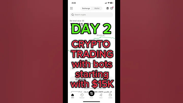 Day 2 $15K to $1000K crypto trading with bots #crypto #cryptobot #tradingbot #cryptotrading #btc
