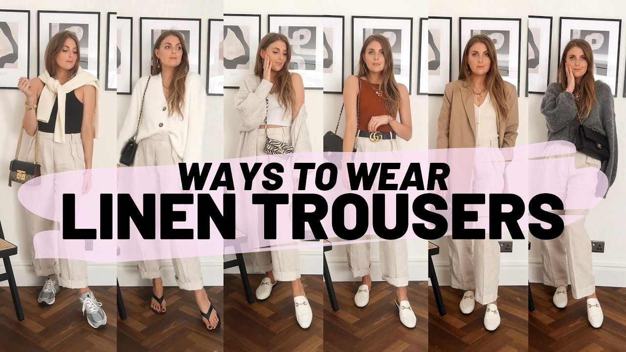 10 Ways To Wear Linen Trousers / Spring Outfit Ideas – Love Style