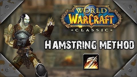 Classic WoW: Warrior Hamstring Method (Reduce damage taken in PVE)