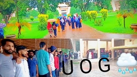 A Rainy Day At (UOG) University Of Gujrat .@plzsmile8446  #uog #universityofgujrat #rainyday