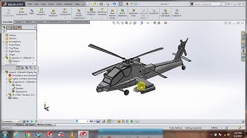 Apachi helicopter Solidworks 2015