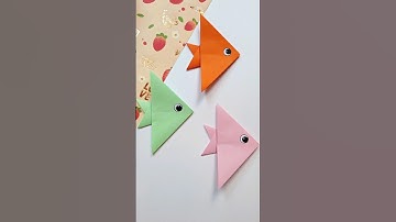 origami easy fish 🐟| cute papercraft for kids🌟