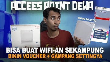Membuat Wifi Voucheran Dengan Ruijie RG-Ap710 Tanpa Mikrotik