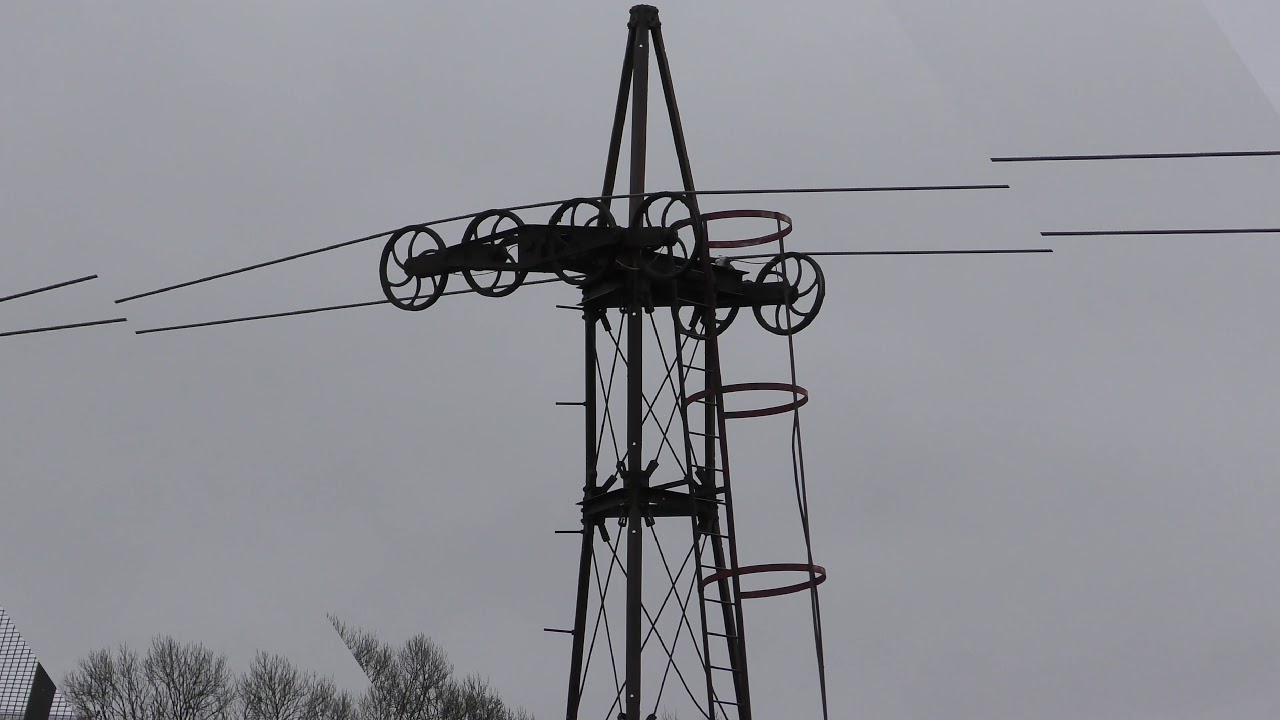 Claughton Brickworks aerial ropeway March 2018 - YouTube